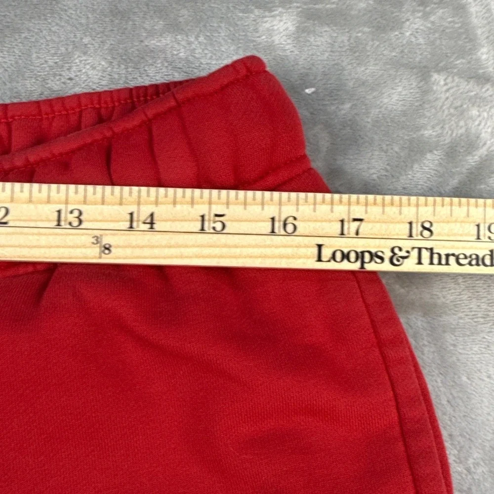 Jordan Sweatpants Mens Large Red Jumpman Fleece Joggers EUC